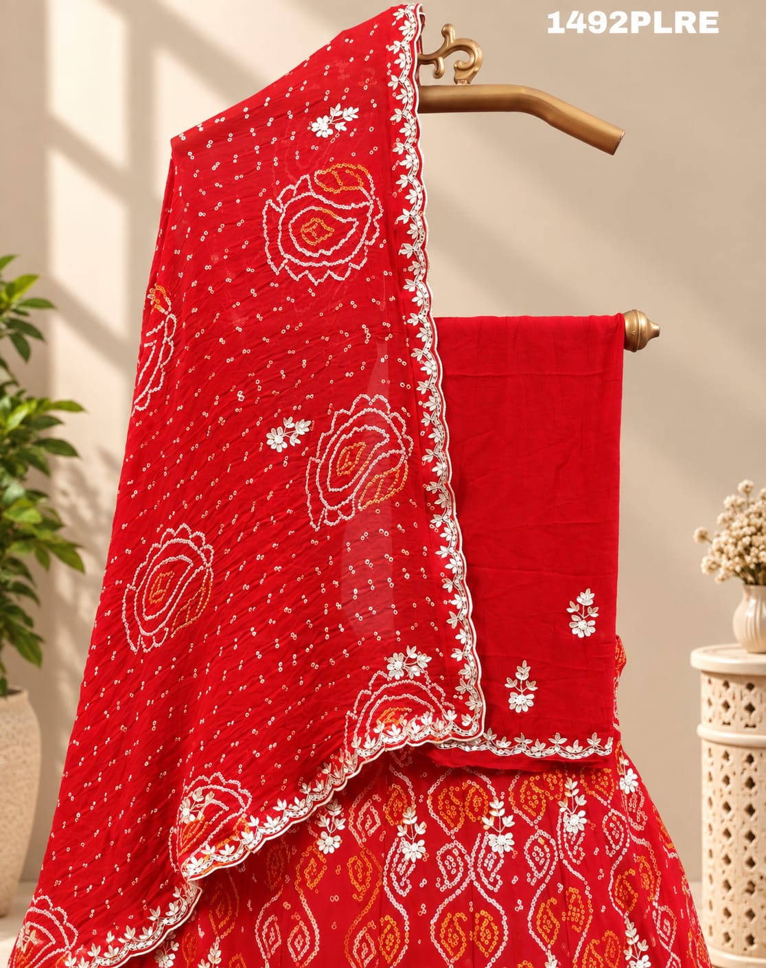 KcPc Pure Chinon Gotapatti Cutwork New Lehenga Set MAD