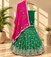 KcPc New Beautiful Pure Chinon Bandhani Gotapatti Work Lehenga Set MAD