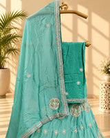 KcPc H O Silk Double Shade Heavy Zardoji Gotapatti Work LehengaMAD