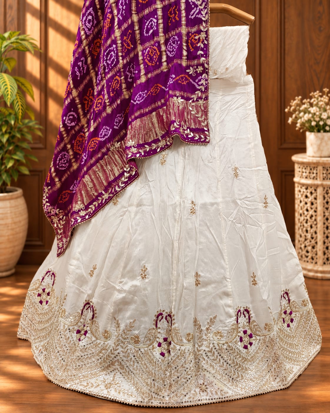 KcPc New Pure Upada silk Zaridoji Gotapatti Work Lehenga With Gaji silk Gotapatti Work Dupatta set,BTU