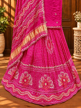 KcPc Launching Beautiful Pure Gaji Silk Gota patti Work Lehenga BTU
