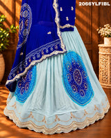KcPc New Pure Ojeriya chinon Bandhani With Gota patti Work Lehenga SATISH