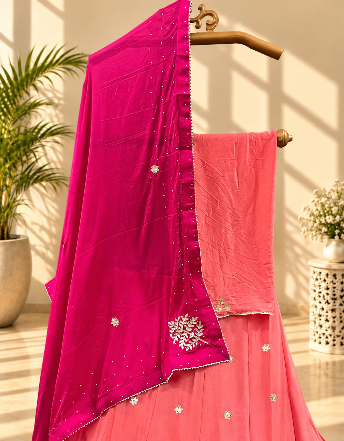 KcPc Exclusive New Upada Chinon with Gotapatti worklehenga RAJ