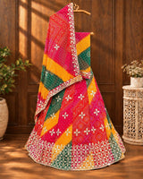 KcPc New Beautiful Pure Georgette Lehenga Set With Gotapatti Handwork MHS