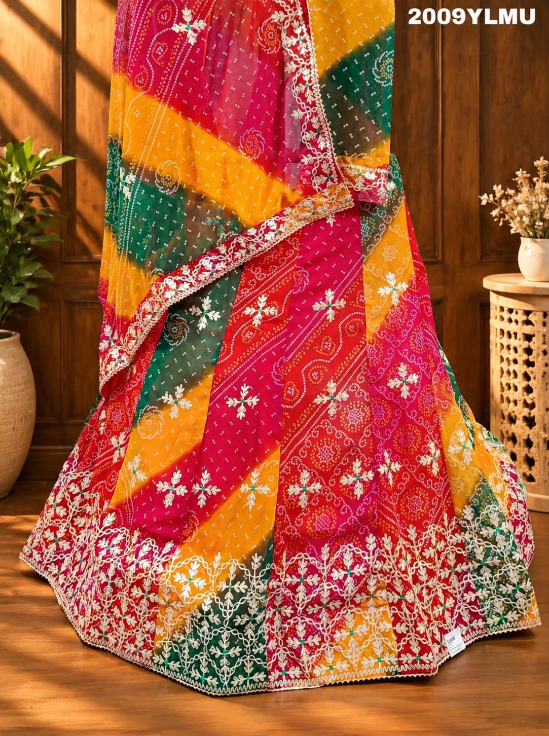 KcPc New Beautiful Pure Georgette Lehenga Set With Gotapatti Handwork MHS