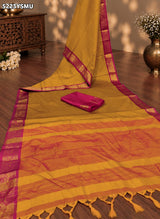 KcPc Designer Banarasi Silk Kanjivaram Style Saree with Traditional Zari Border SWA