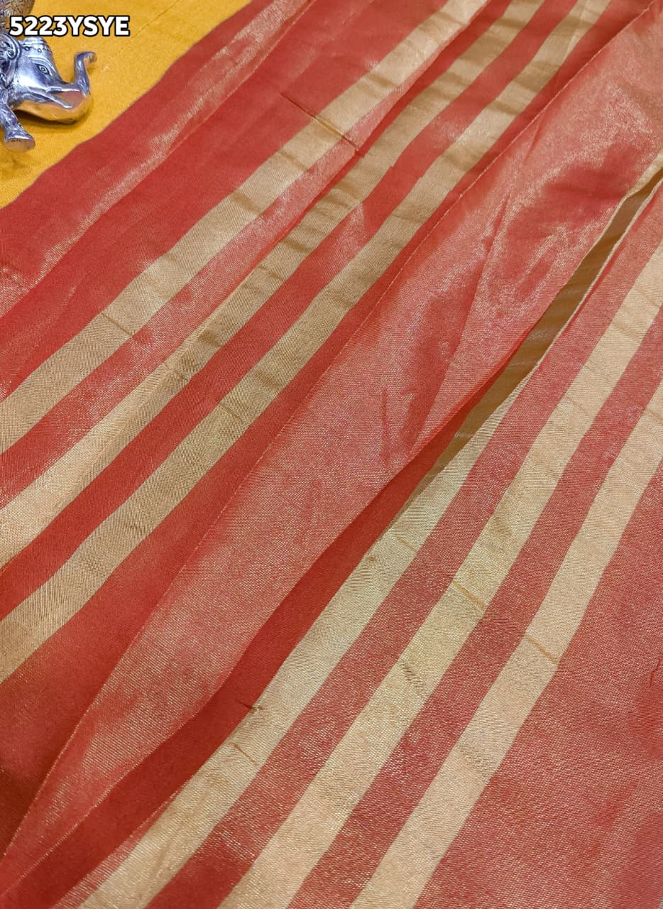 KcPc Traditional Kanjivaram Style Banarasi Silk Saree with Zari Border