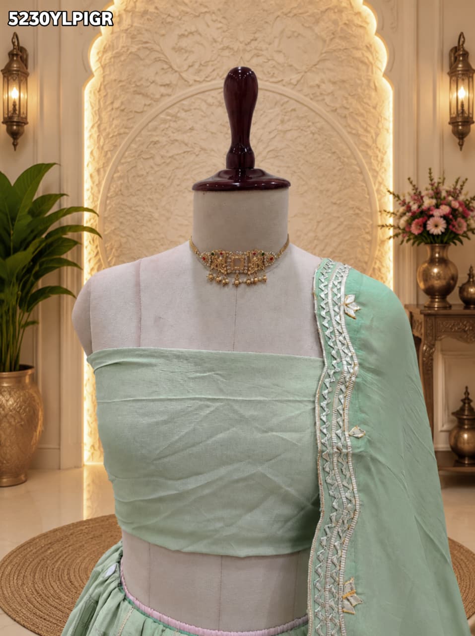 KcPc Tissue Silk Traditional Lehenga with Designer Gotapatti Work for Festive Wear