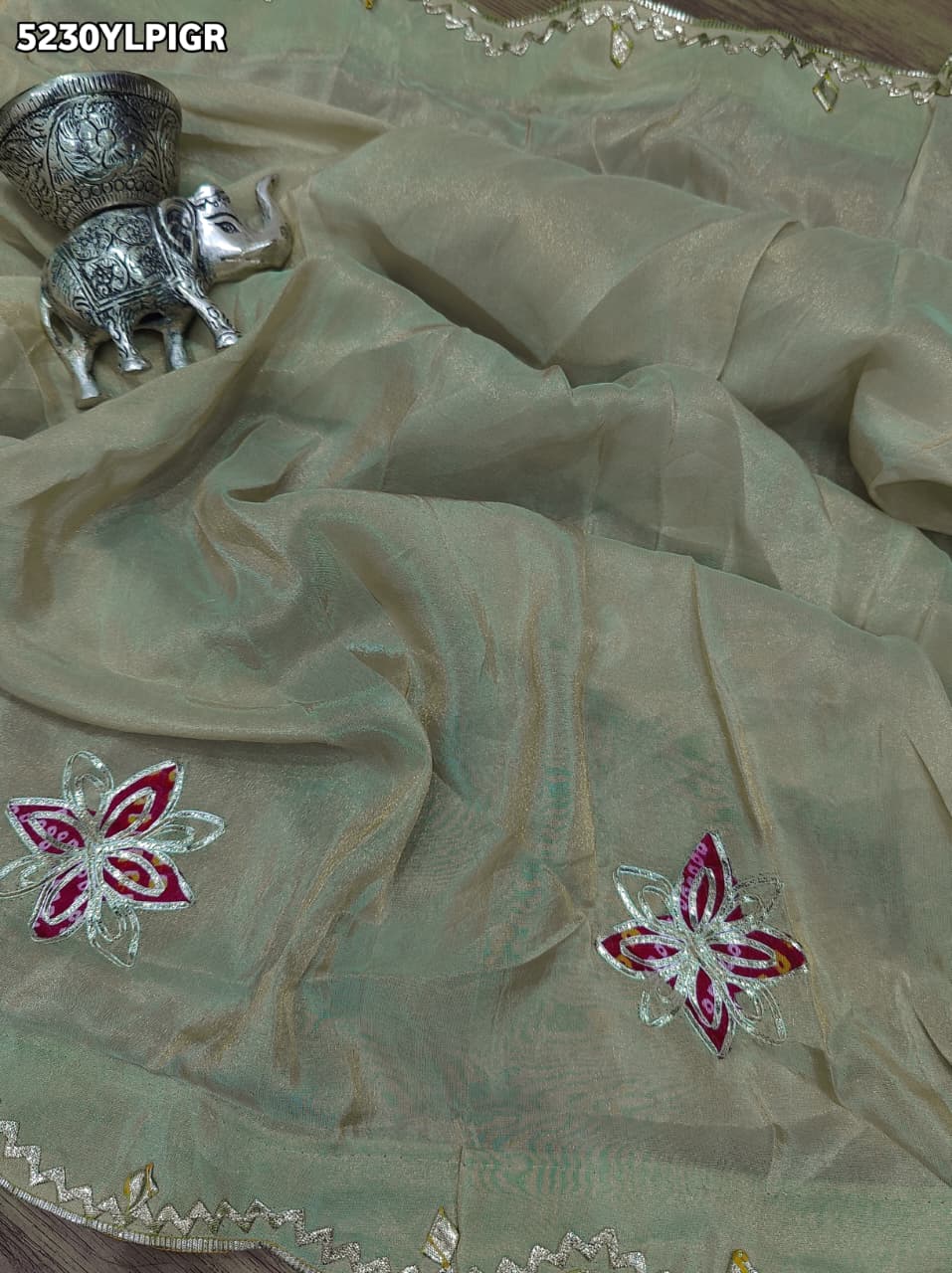 KcPc Tissue Silk Traditional Lehenga with Designer Gotapatti Work for Festive Wear