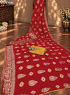 KcPc New Dola Silk Bandhani Zari Weaving Work Saree RTK