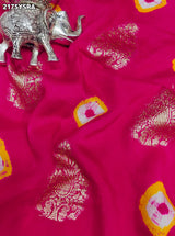 KcPc New SpecialDola Silk Bandhani Zari Weaving Work Saree RTK