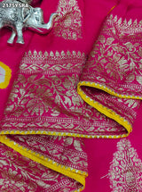 KcPc New SpecialDola Silk Bandhani Zari Weaving Work Saree RTK