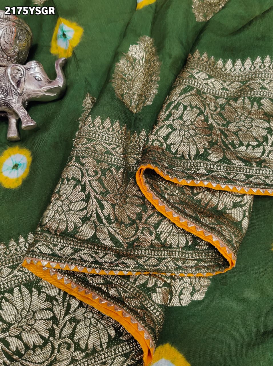 KcPc New Lounched Dola Silk Bandhani Zari Weaving Work Saree RTK