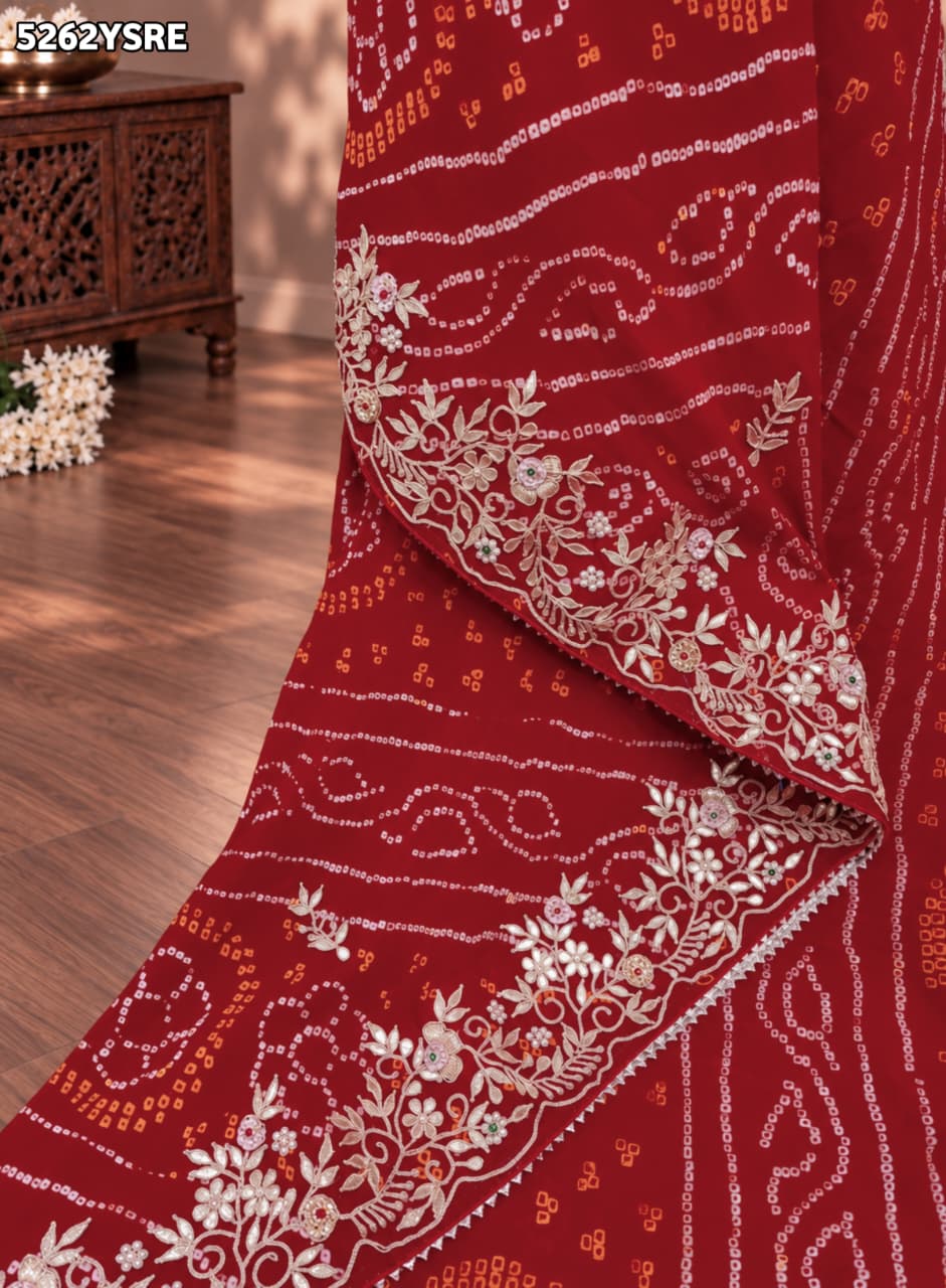 KcPc Ojariya Traditional Gota Patti Work Saree with Blouse for Festive CelebrationsRKSH