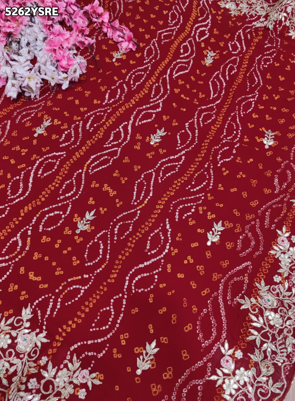 KcPc Ojariya Traditional Gota Patti Work Saree with Blouse for Festive CelebrationsRKSH