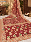 KcPc Khaddi Georgette Designer Bandhani Saree with Zardosi Embroidery for Festive Wear
