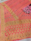 KcPc Traditional Royal Meenakari Pure Khaddi Georgette Saree for Women