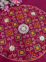KcPc Traditional Georgette Patola Style Saree with Rich Gotapatti Work PDM