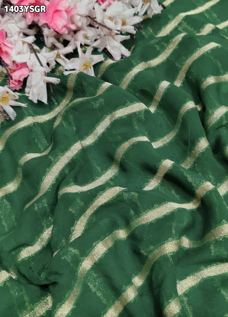 KcPc Traditional Leheriya Style Saree in Khaddi Georgette Fabric VSH