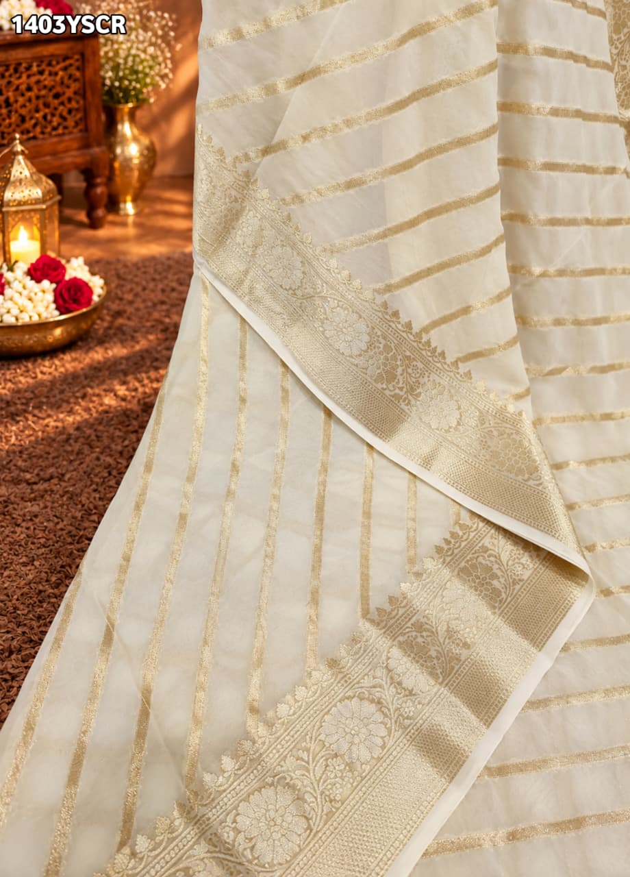 KcPc Khaddi Georgette Leheriya Style Saree for Traditional WearVSH