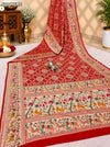 KcPc Pure Khaddi Georgette Kalamkari Saree with Zari Weaving ASIF