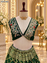 KCPC Special Designer Pure Khaddi Georgette Neemjari Bandhej Ghatchola Gotapatti Lehenga BTU