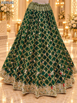 KCPC Special Designer Pure Khaddi Georgette Neemjari Bandhej Ghatchola Gotapatti Lehenga BTU