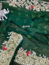 KCPC Special Designer Pure Khaddi Georgette Neemjari Bandhej Ghatchola Gotapatti Lehenga BTU