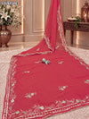 Kcpc New Georgette with Aari Work for Festive Wear Saree STC