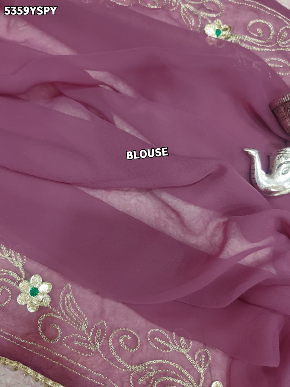 Kcpc Letest Georgette with Aari Work for Festive Wear Saree STC