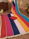 KcPc Designer Georgette Saree with Gota Border Work for Festive Wear