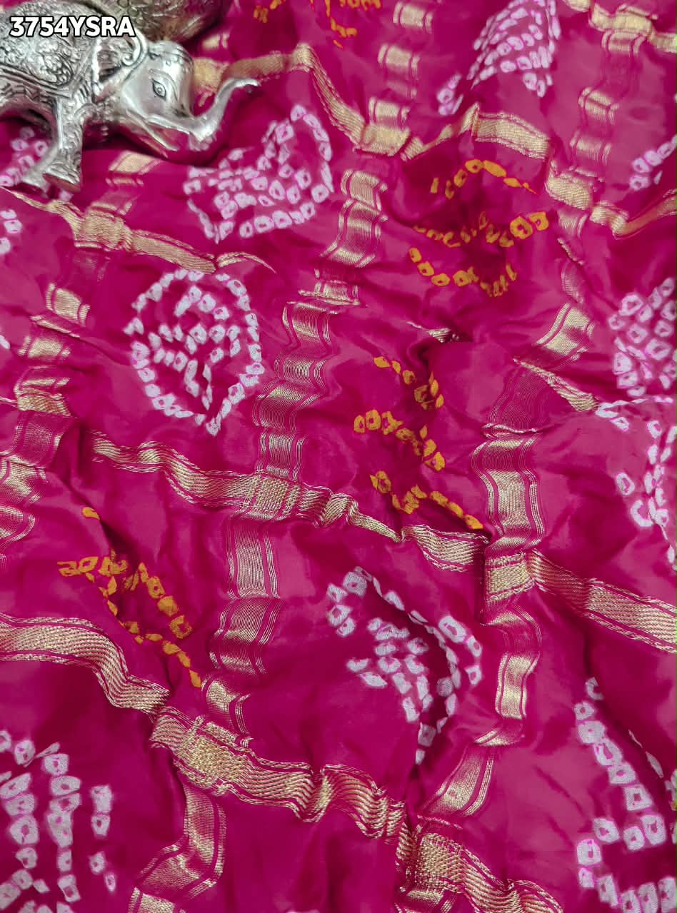 KcPc New Gaji Silk Saree with Beautiful Gotapatti Detailing VRS