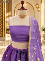 Designer HO Silk Lehenga with Traditional Gotapatti Work 2