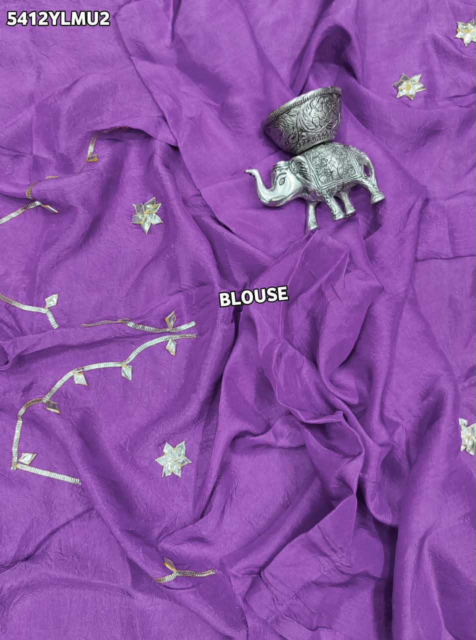Designer HO Silk Lehenga with Traditional Gotapatti Work 5