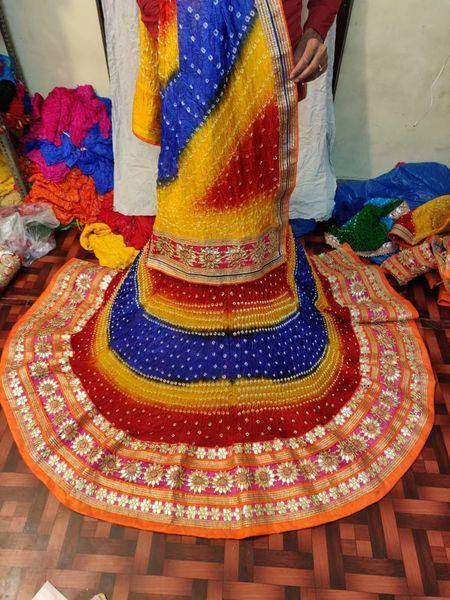 By Bandhani Lehenga With Traditional wear