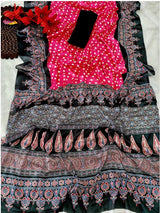 By Bandhani in Ajrakh Style With Office Wear Saree