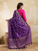 KcPc Traditional Wear Dola Silk Dupatta with Zari Weaving SACR