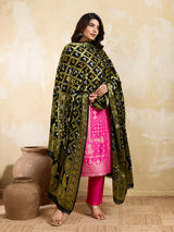 KcPc New Special Silk Bandhani Dupatta with Handmade WorkSA