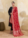 KcPc Royal Banarasi Style Dola Silk Dupatta with Zari Weaving SACR