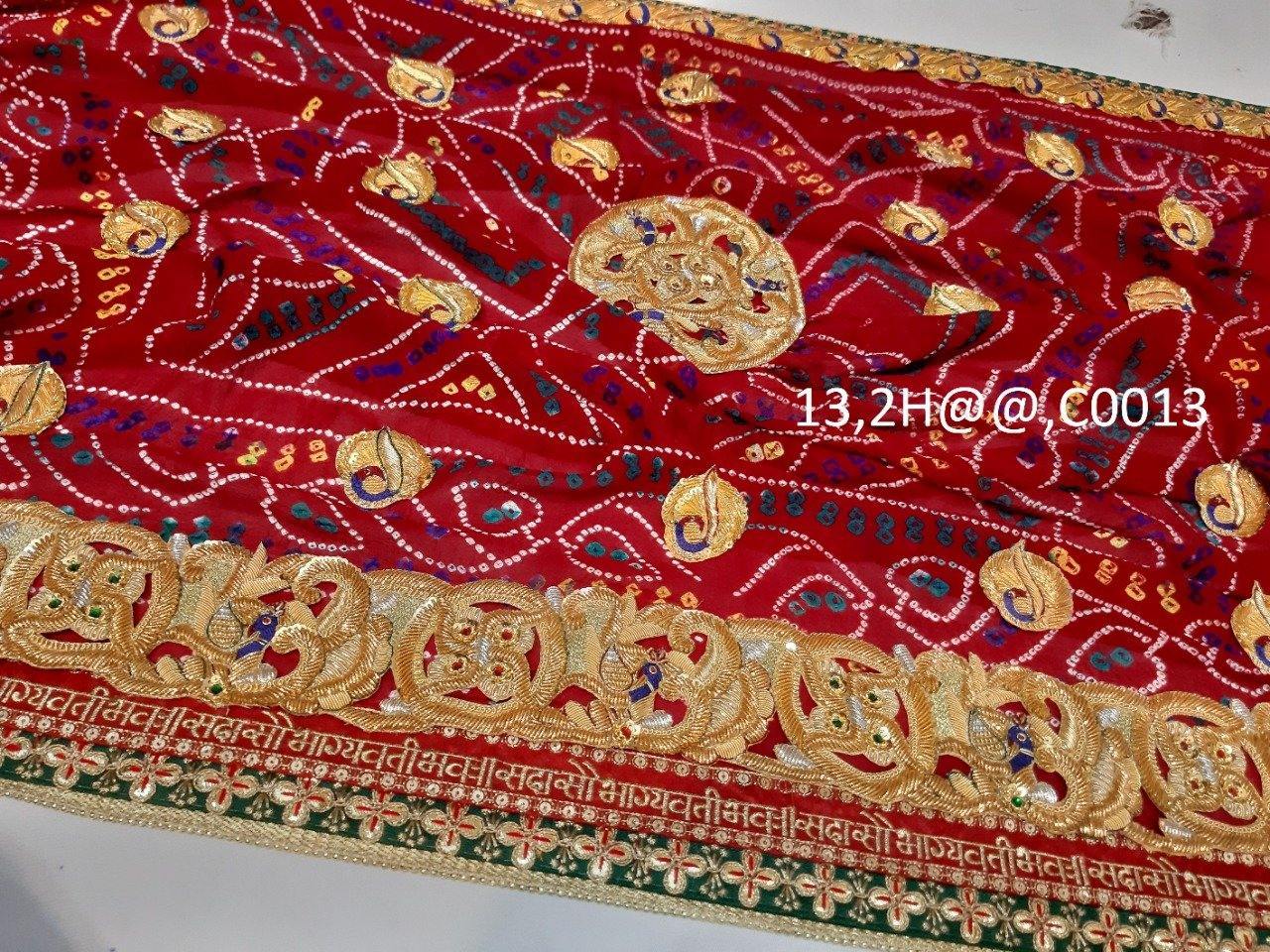 New Heavy Belbtti pure Georgat odhna - KcPc Bandhani