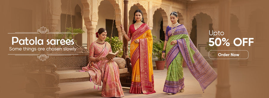 Buy Patola Saree Online Upto 50% Off | KCPC
