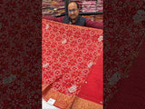 Buy Visco Silk Zardoji Work With Patola Print Style Saree Kcpc