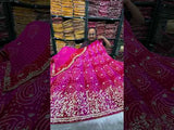 By Bandhani Lehenga With Gotapatti Work