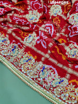 KcPc Rajasthani Pure Gaji Silk Heavy Zardoji Work Odhna