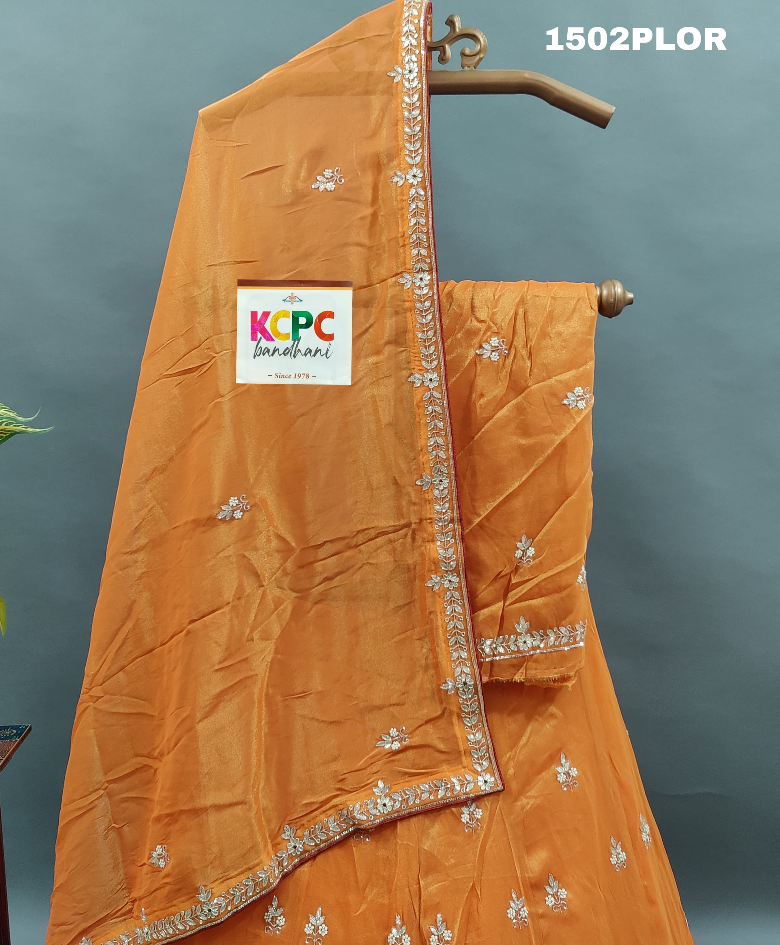 KcPc New Pure H O silkCutdana gotapatti Work LehengaMAD