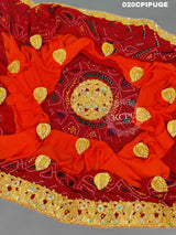 KcPC Rajasthani Ethnic Marwari Chunri Piliya Odhna Pila (Pure Georgette Fabric)