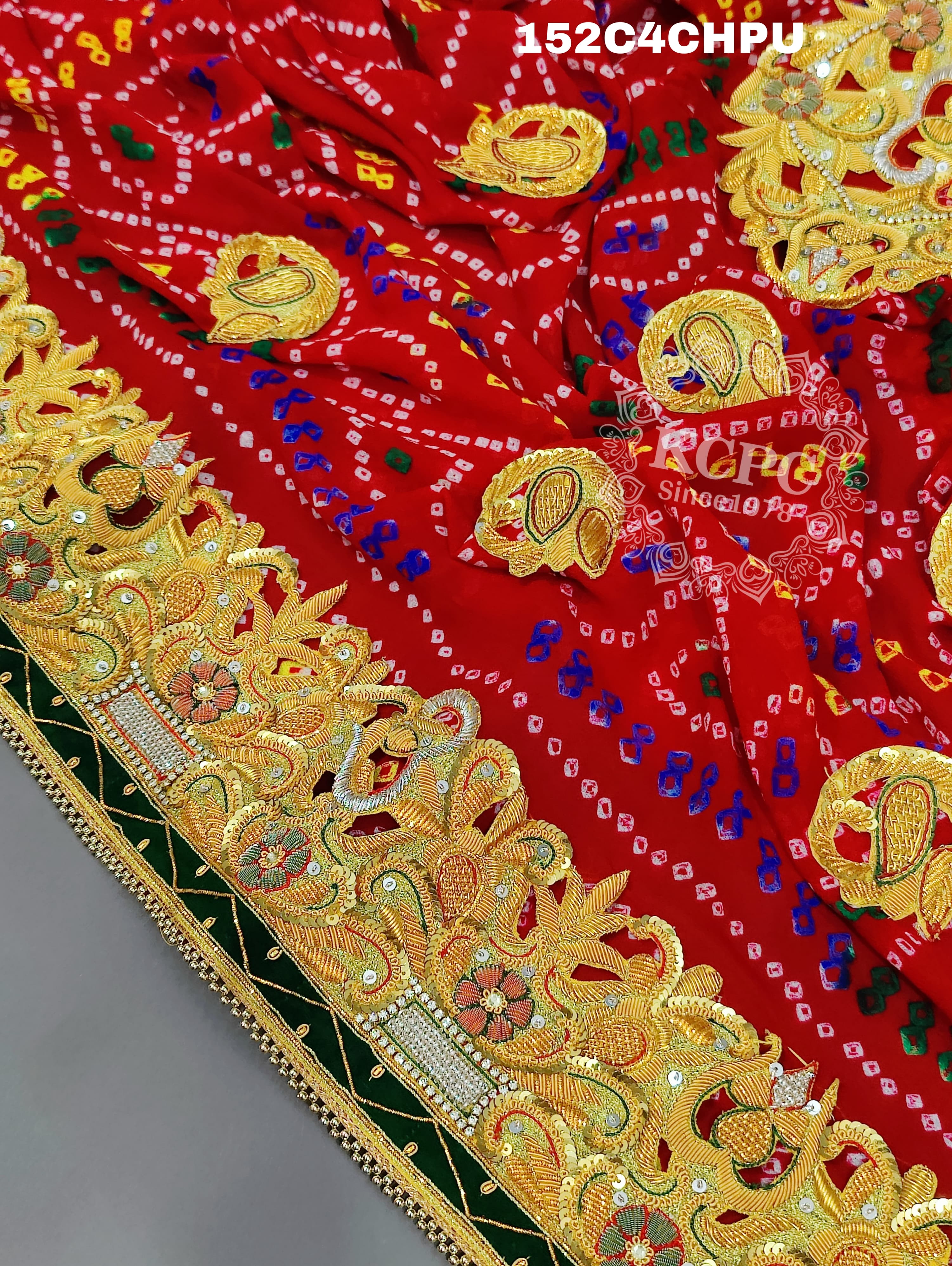 KcPc Original Marwadi Bhaat ki chunri Piliya OdhnaChunri (Pure Ojariya Fabric)