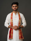 KcPc Pila Chunri Print Men's Dupatta For Mangal Path RSC