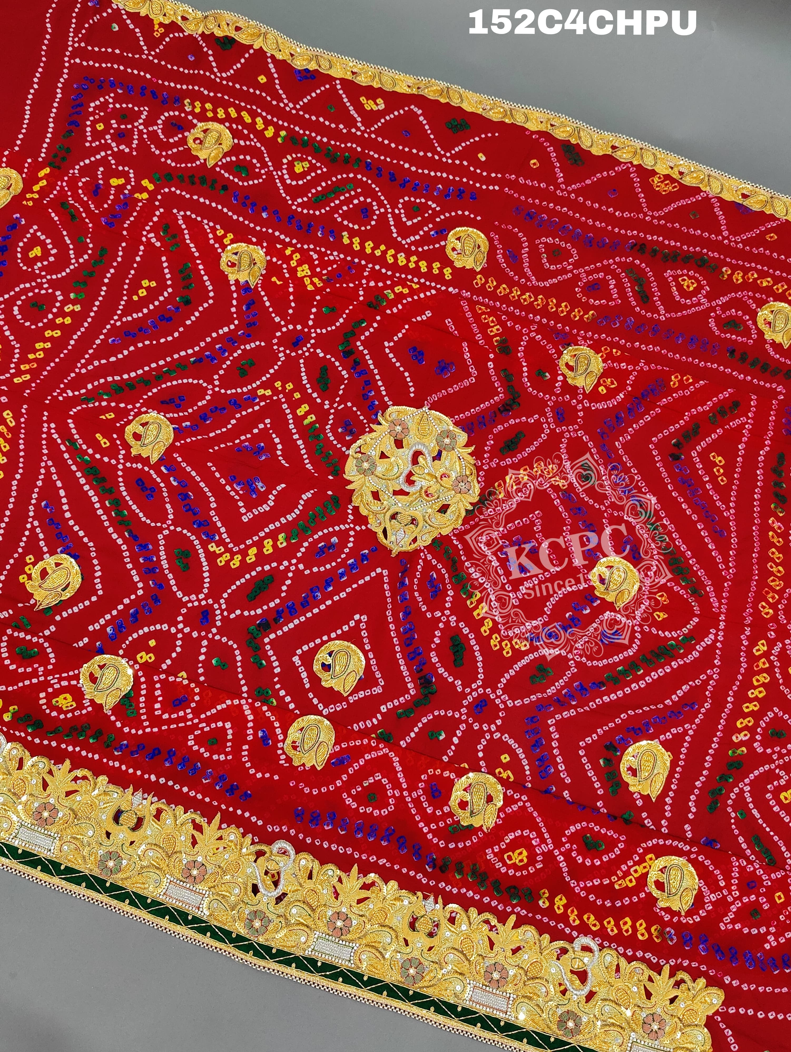 KcPc Original Marwadi Bhaat ki chunri Piliya OdhnaChunri (Pure Ojariya Fabric)