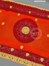 KcPC Rajasthani Ethnic Marwari Chunri Piliya Odhna Pila (Pure Georgette Fabric)